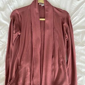Athleta Pranayama Wrap Cardigan Victorian Berry